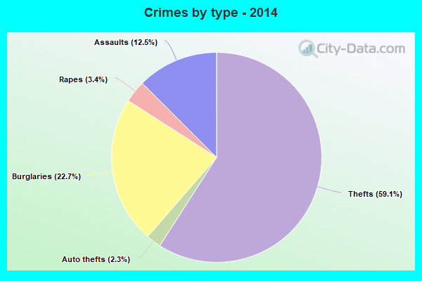 Crimes by type - 2014