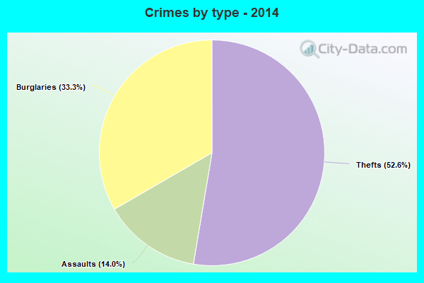 Crimes by type - 2014