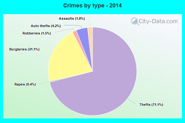 Crimes by type - 2014