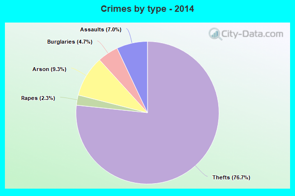 Crimes by type - 2014