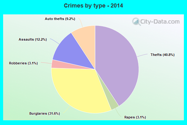 Crimes by type - 2014