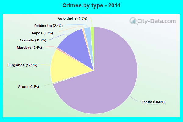 Crimes by type - 2014