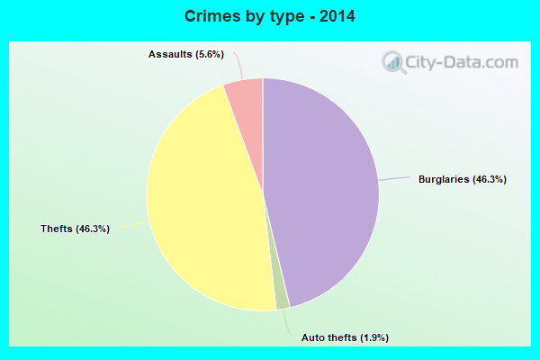 Crimes by type - 2014