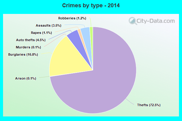 Crimes by type - 2014