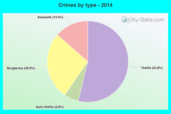 Crimes by type - 2014