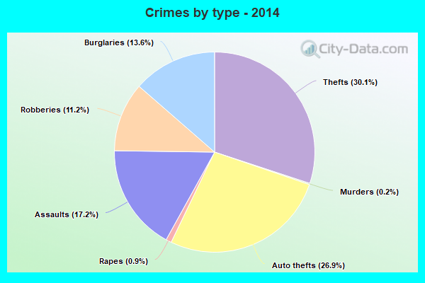 Crimes by type - 2014