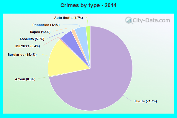 Crimes by type - 2014