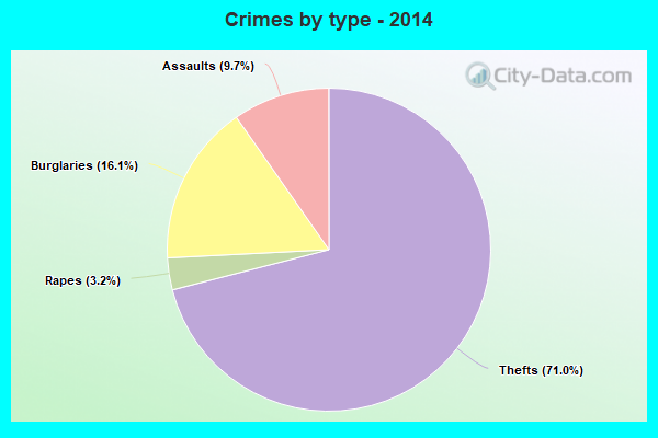 Crimes by type - 2014