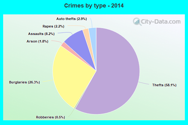 Crimes by type - 2014