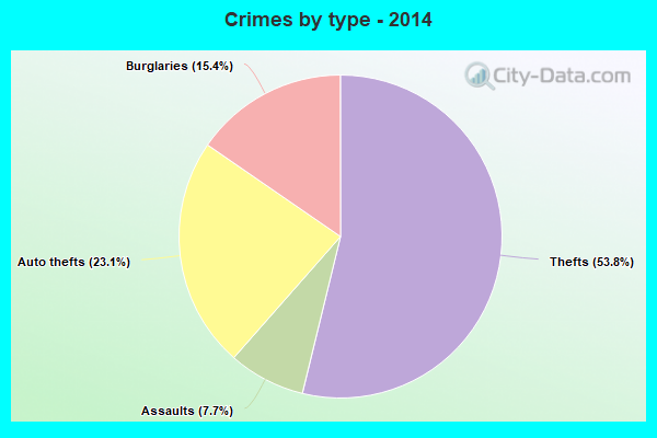 Crimes by type - 2014