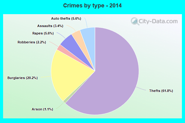 Crimes by type - 2014