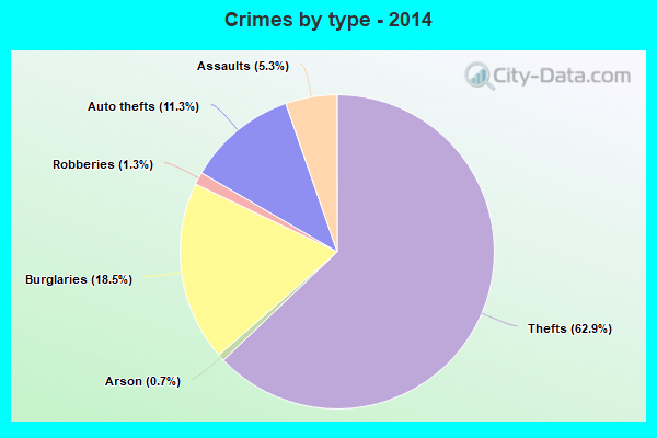 Crimes by type - 2014