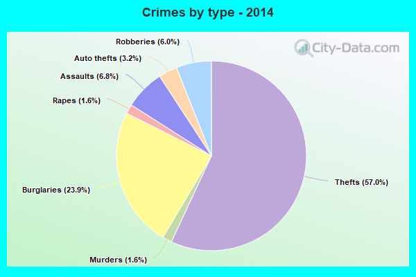 Crimes by type - 2014