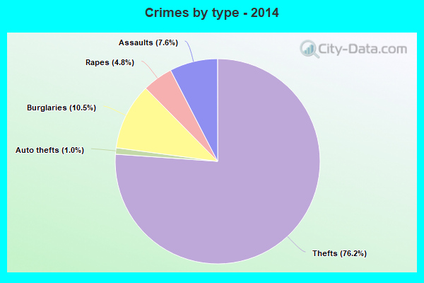 Crimes by type - 2014