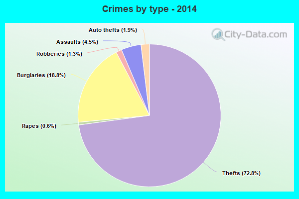 Crimes by type - 2014