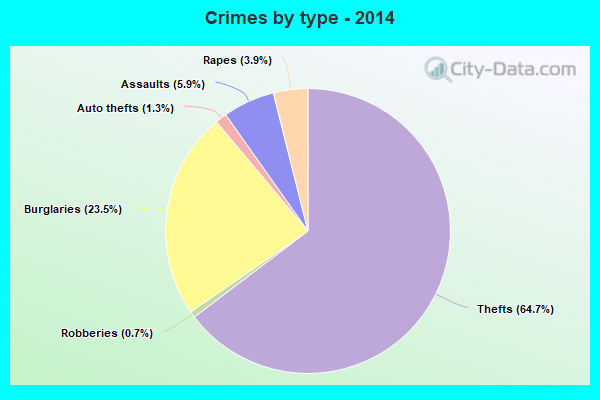 Crimes by type - 2014