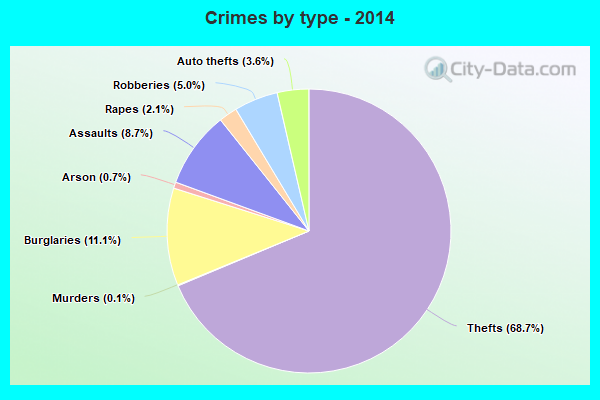 Crimes by type - 2014