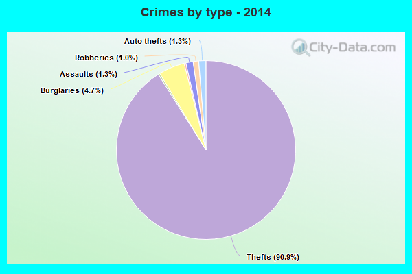 Crimes by type - 2014