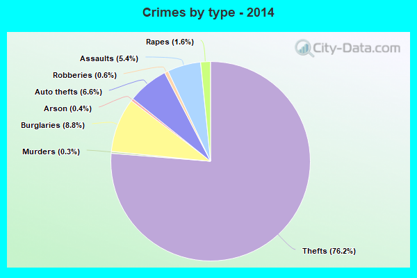 Crimes by type - 2014