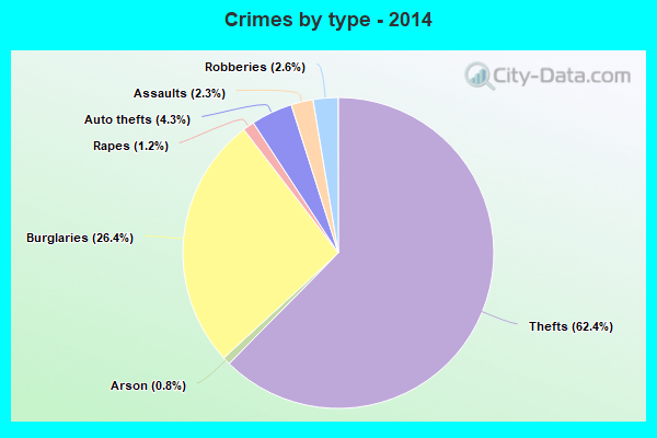 Crimes by type - 2014