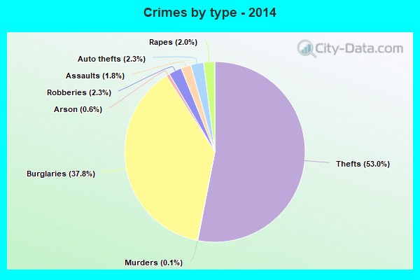 Crimes by type - 2014