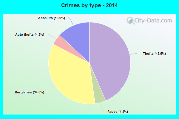 Crimes by type - 2014