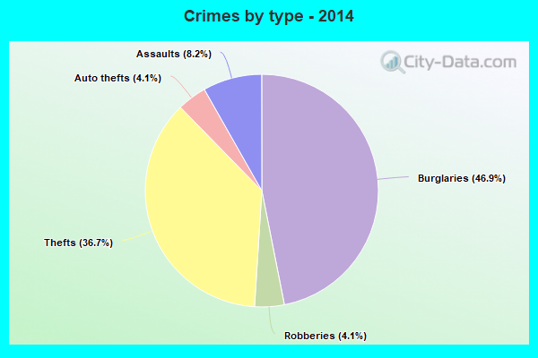 Crimes by type - 2014