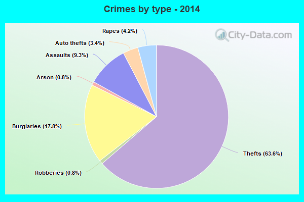 Crimes by type - 2014