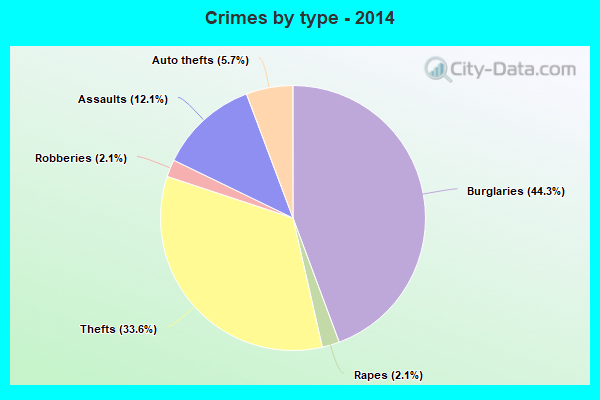 Crimes by type - 2014