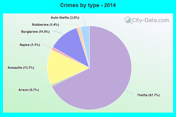 Crimes by type - 2014