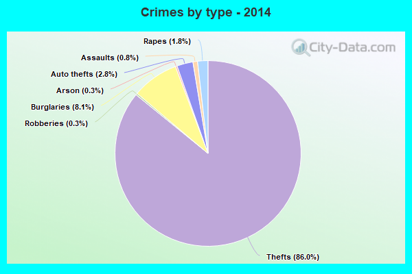 Crimes by type - 2014