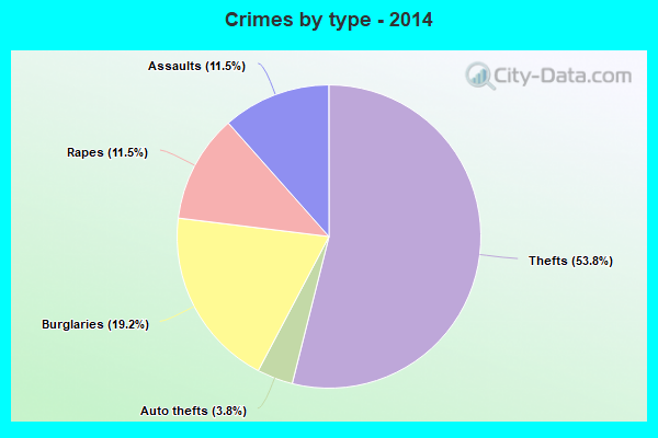 Crimes by type - 2014