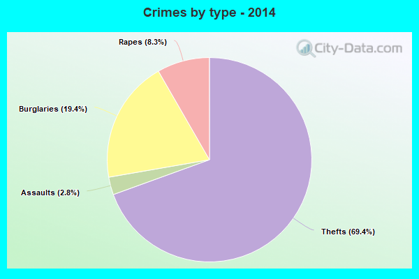 Crimes by type - 2014