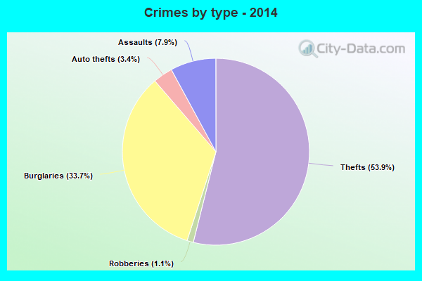 Crimes by type - 2014