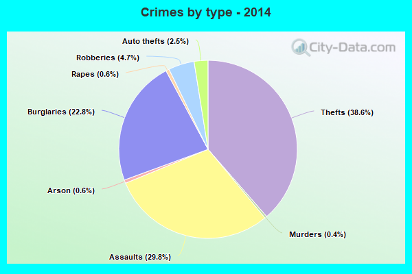 Crimes by type - 2014