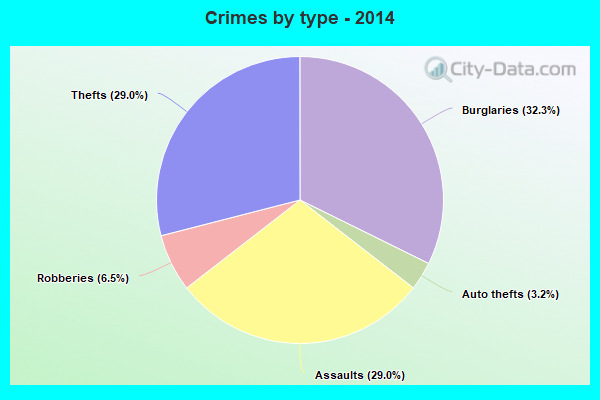 Crimes by type - 2014