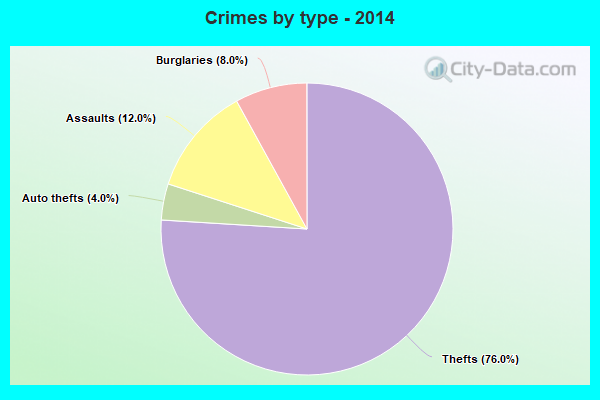 Crimes by type - 2014