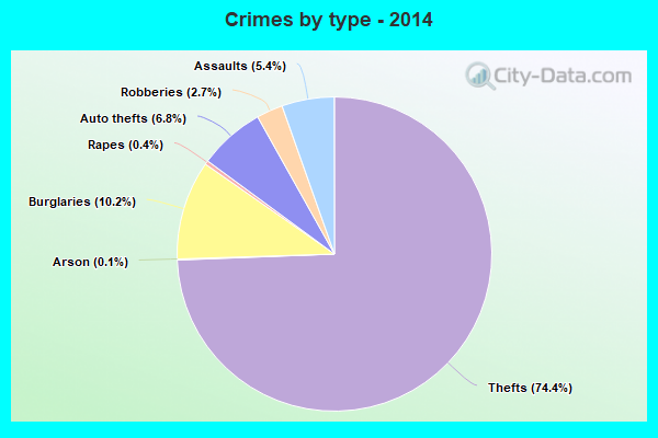 Crimes by type - 2014