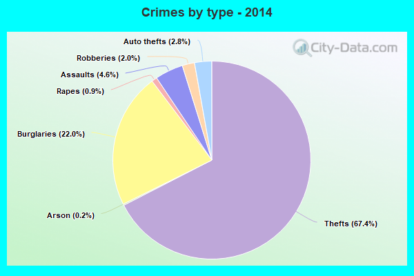 Crimes by type - 2014