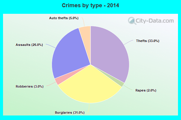 Crimes by type - 2014