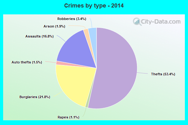 Crimes by type - 2014