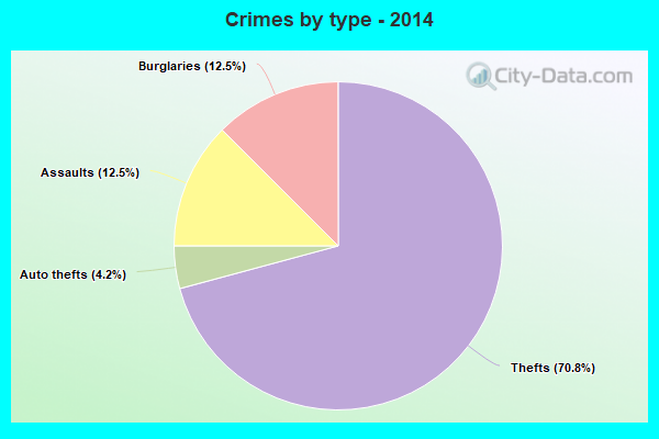 Crimes by type - 2014