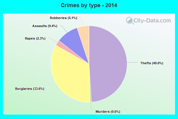 Crimes by type - 2014