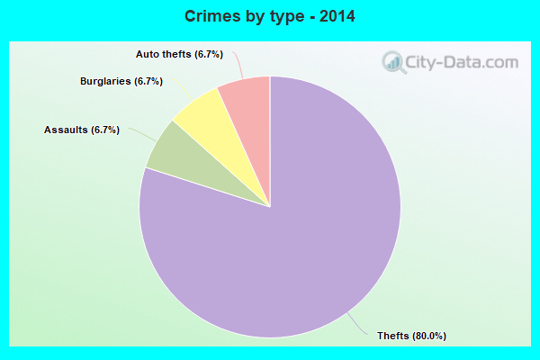 Crimes by type - 2014