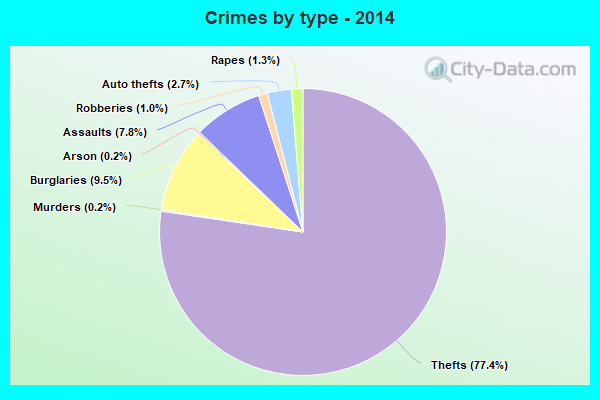 Crimes by type - 2014