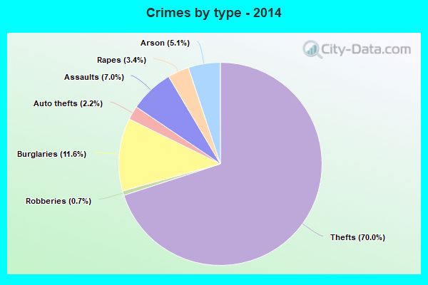 Crimes by type - 2014