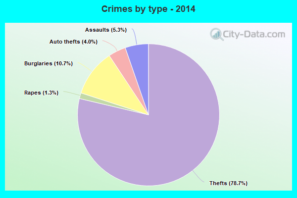 Crimes by type - 2014