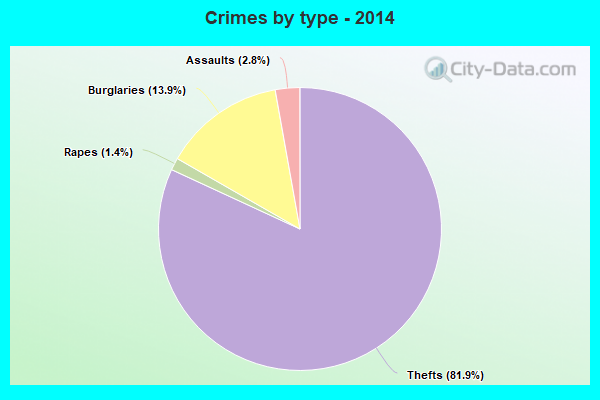 Crimes by type - 2014