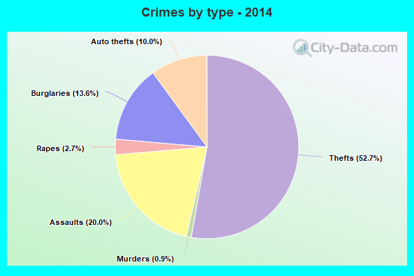 Crimes by type - 2014