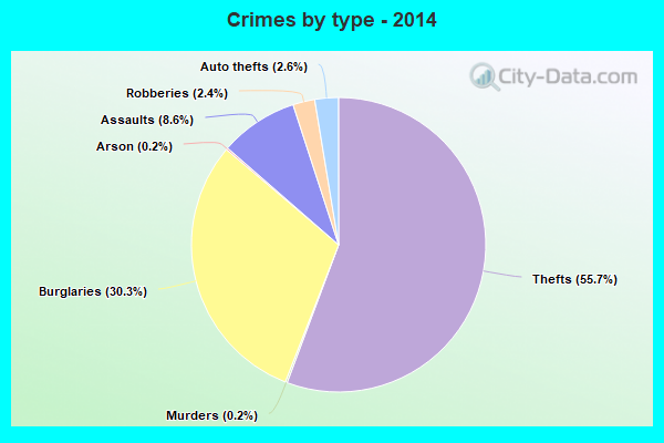 Crimes by type - 2014